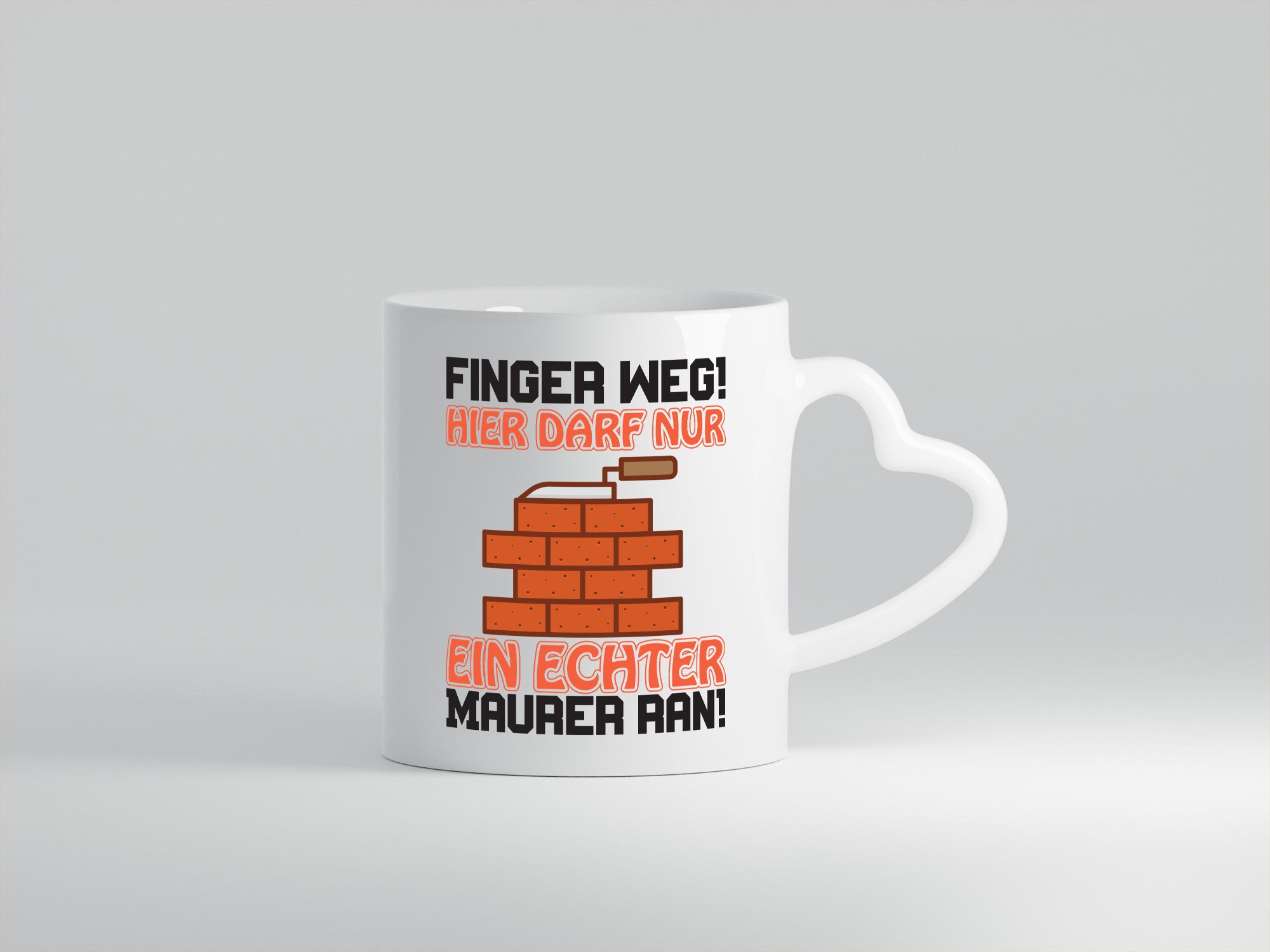 Finger weg! | Maurer Spruch Bauarbeiter Handwerk lustiger Geschenk Arbeit