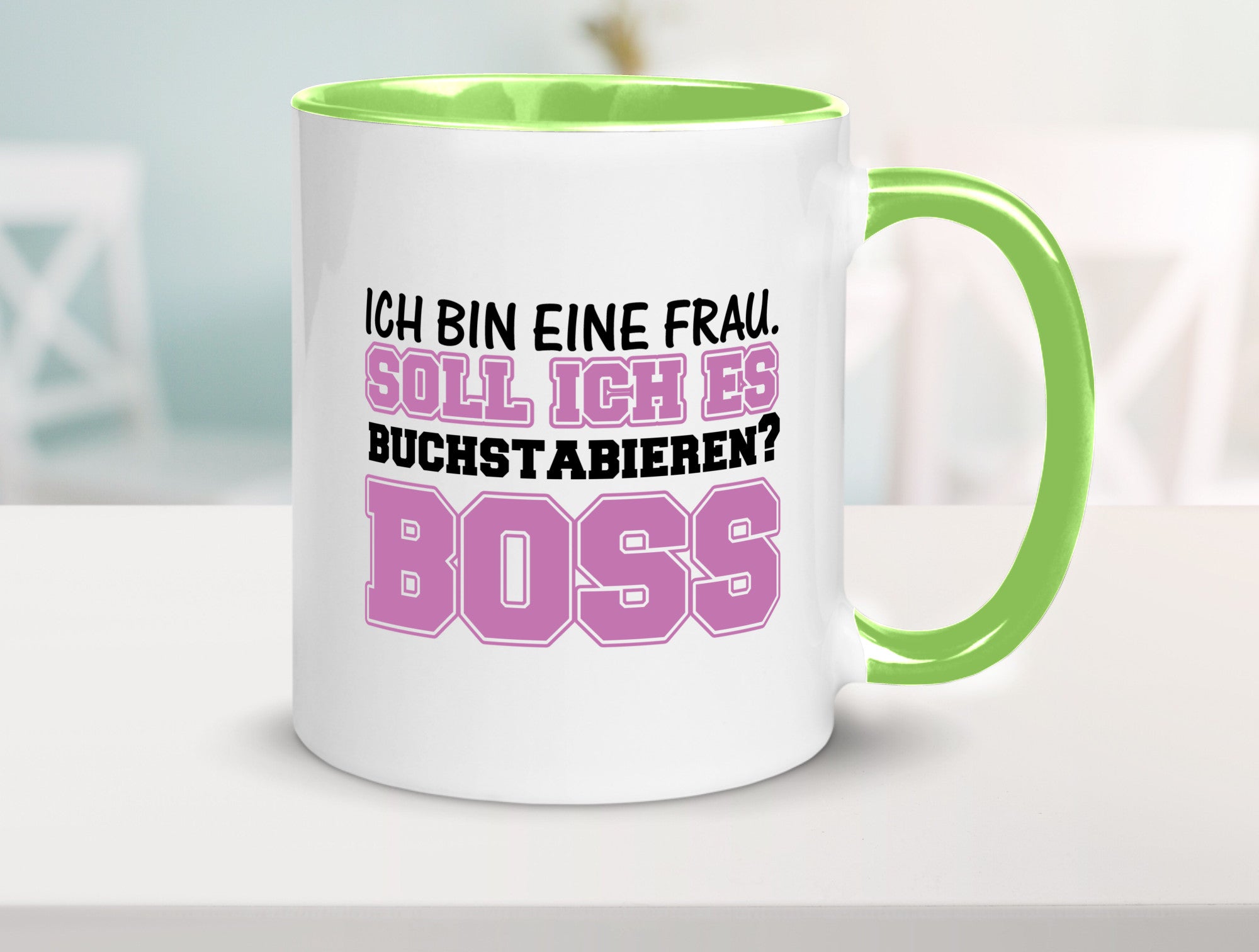 Ich bin der Boss Geschenk Humor Geschenkidee lustiger Spruch Tasse