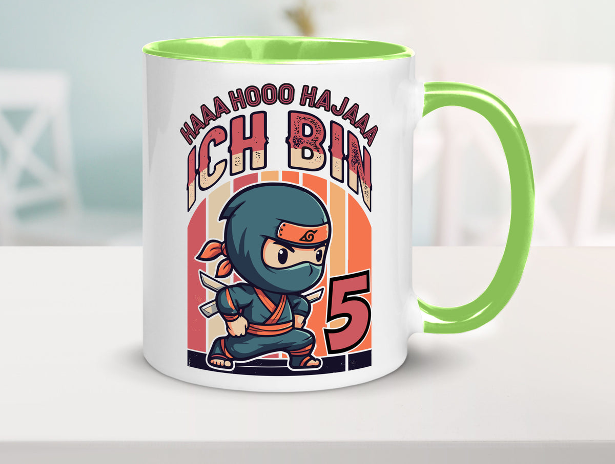 5. Geburtstag | Ninja Junge 5 Jahre Humor Geschenkidee Tasse