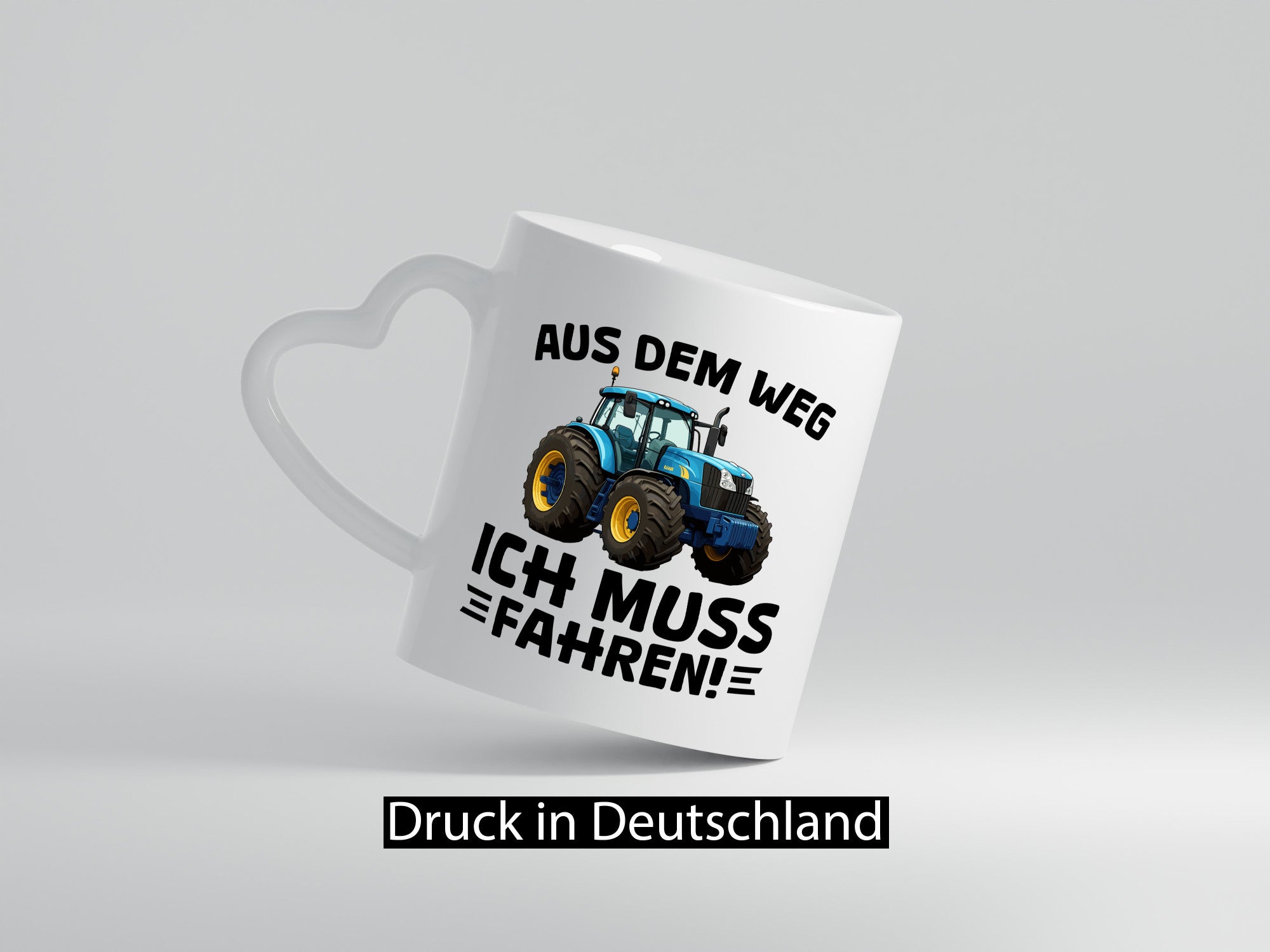 Aus dem weg ich mus fahren | Traktor Schlepper v2 Geschenkidee Humor Tasse