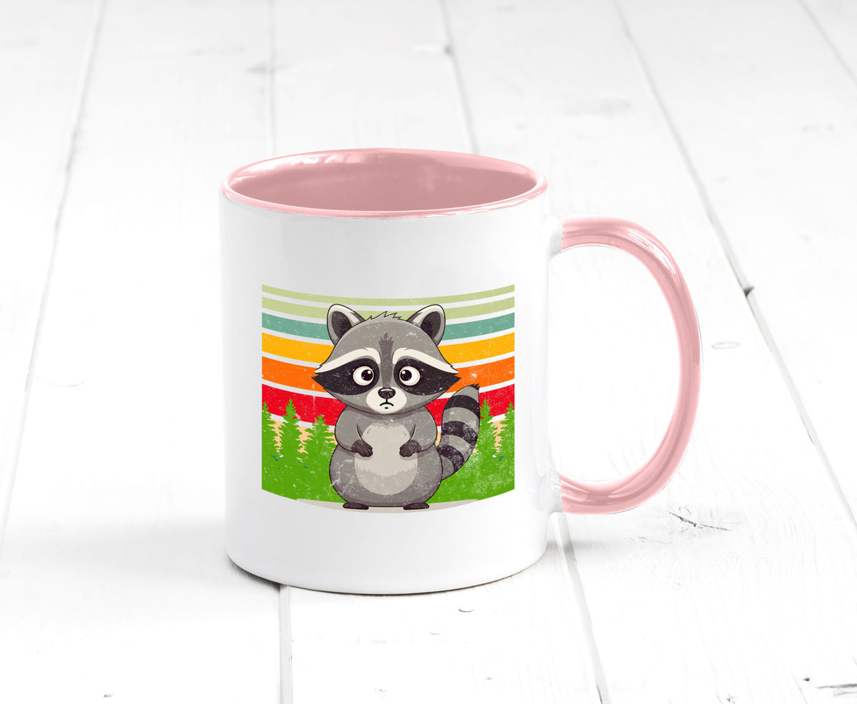 Waschbär | Vintage v2 lustiger Spruch Geschenk Humor Geschenkidee Tasse
