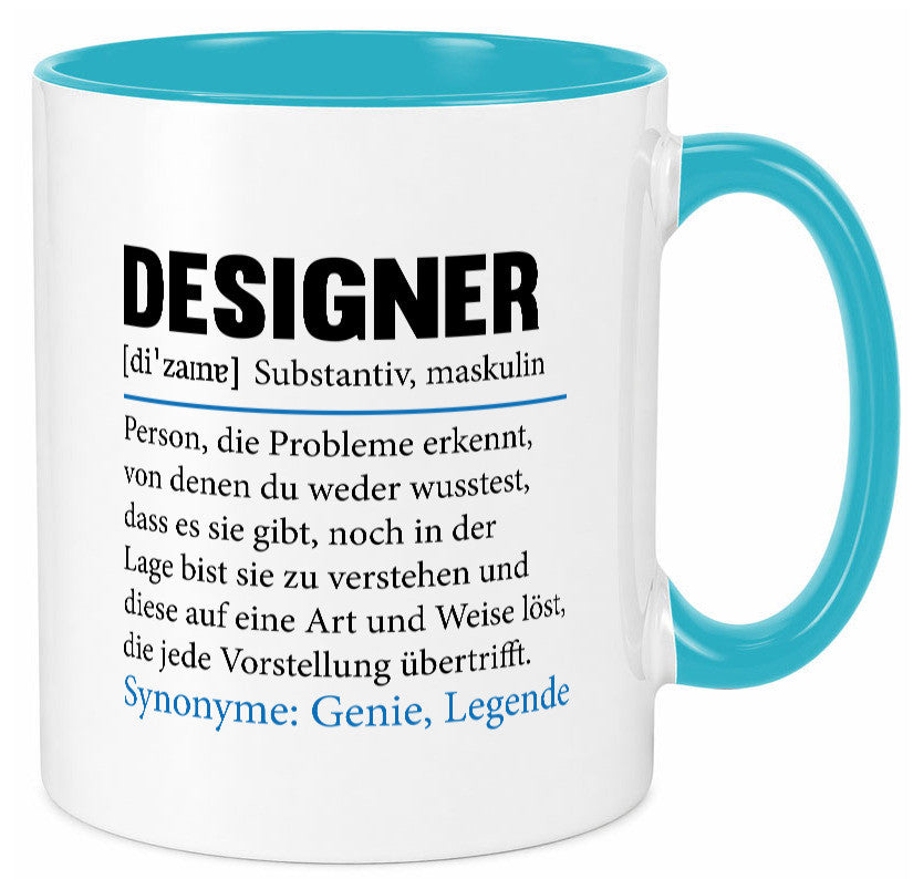 Designer Beruf | Gestalter Medien Schmuck Mode Geschenk Arbeit Kollegen Büro Tasse