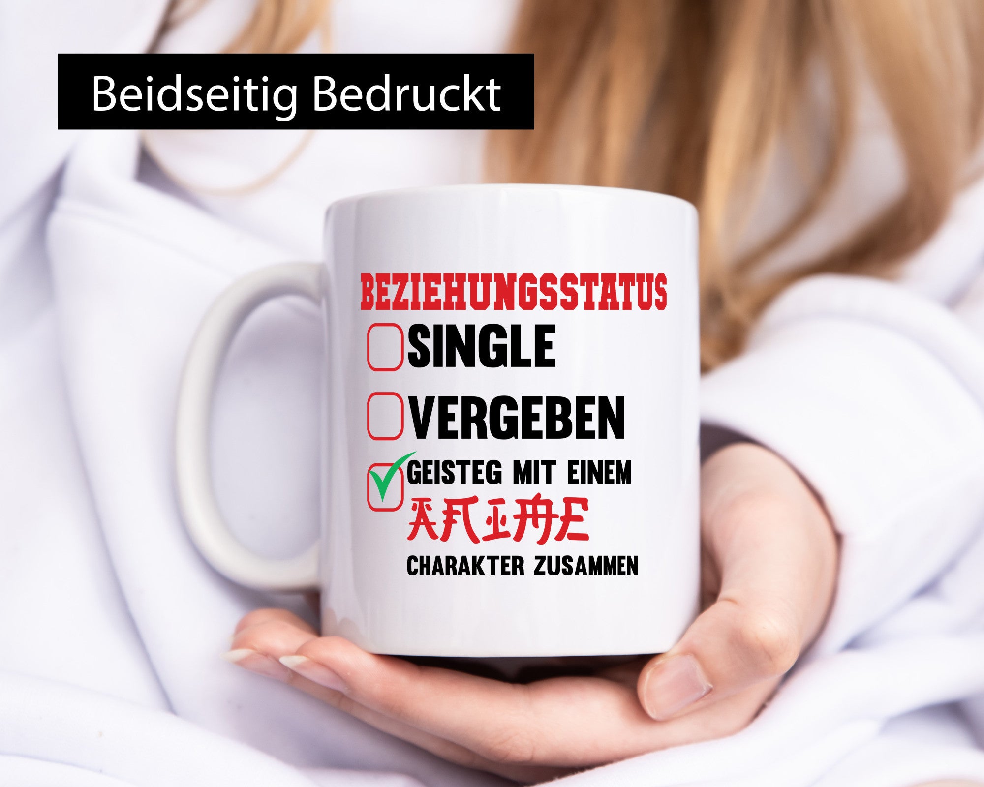 Beziehungsstatus | Single Vergeben Geistig mit einem lustiger Spruch Geschenk