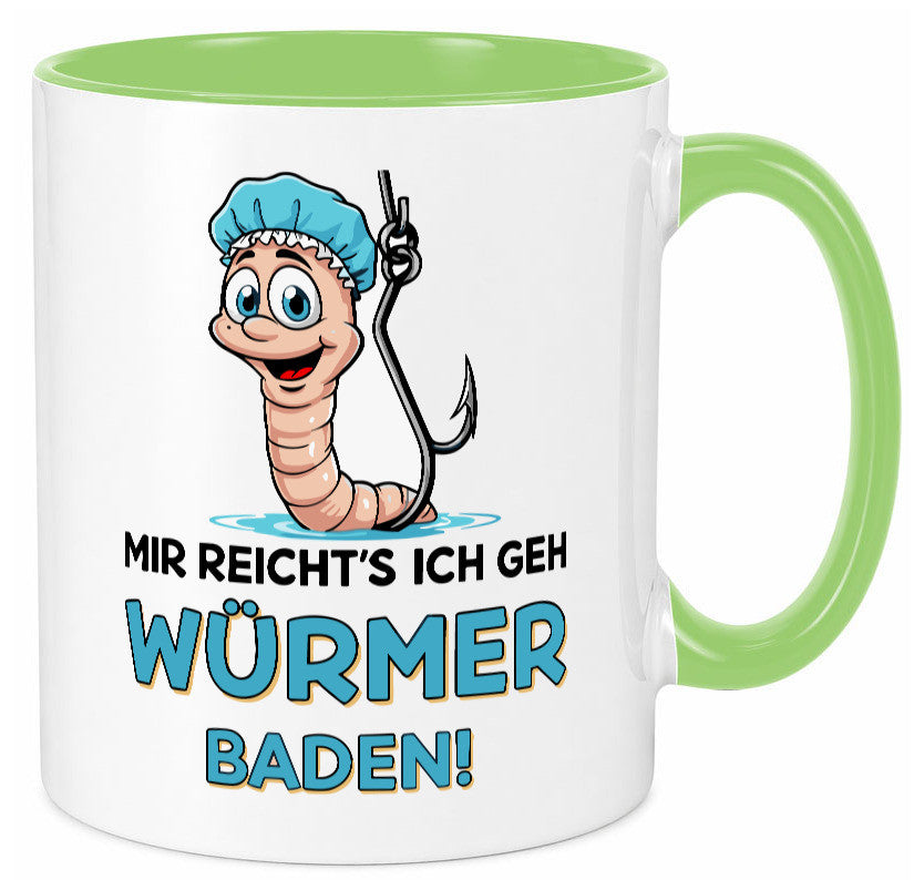 Mir reichts ich geh Würmer Baden | Angler Angeln Geschenk Humor Geschenkidee