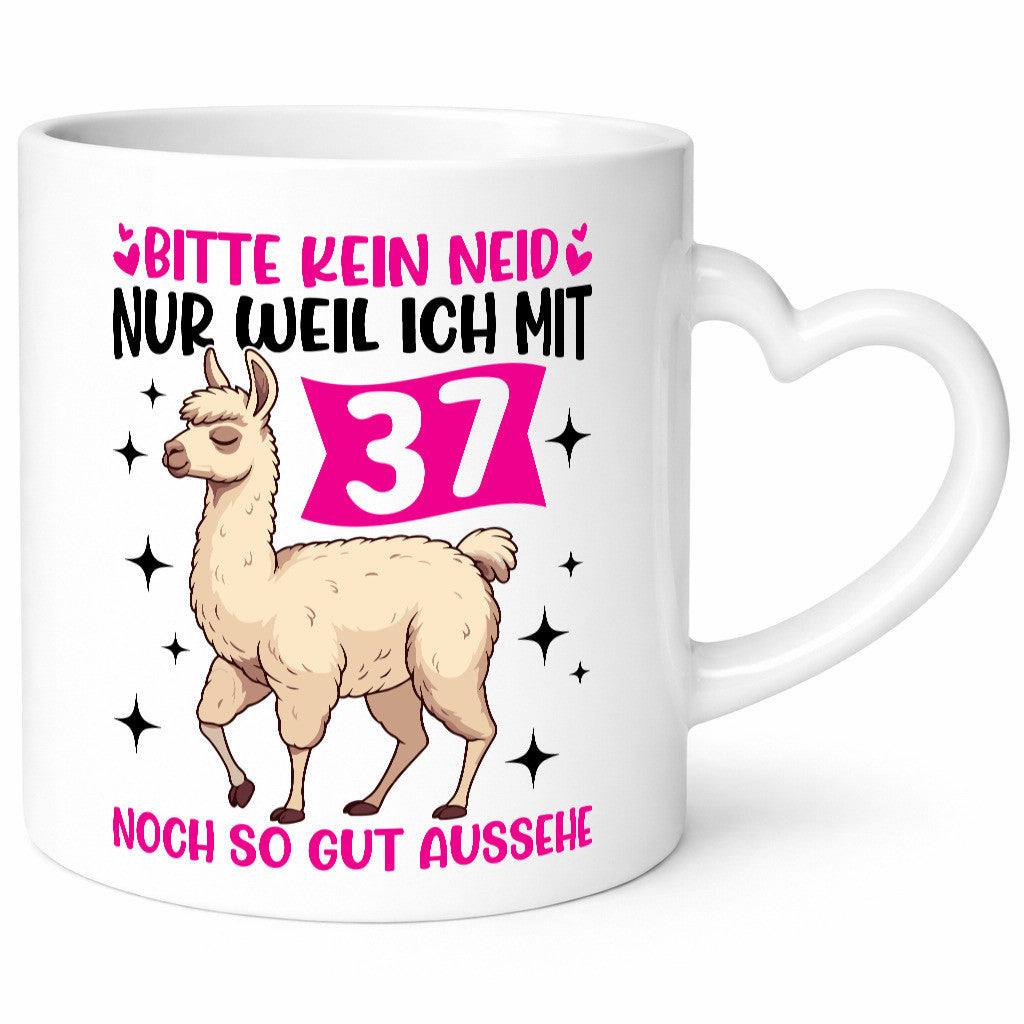37. Geburtstag | 37 Jahre Lama gut aussehen Humor Geschenkidee Tasse