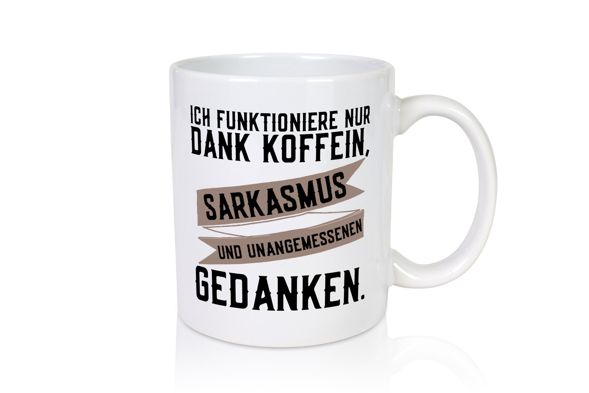 Ich funktioniere | lustiger Spruch Koffein Sarkasmus Humor Geschenkidee Tasse