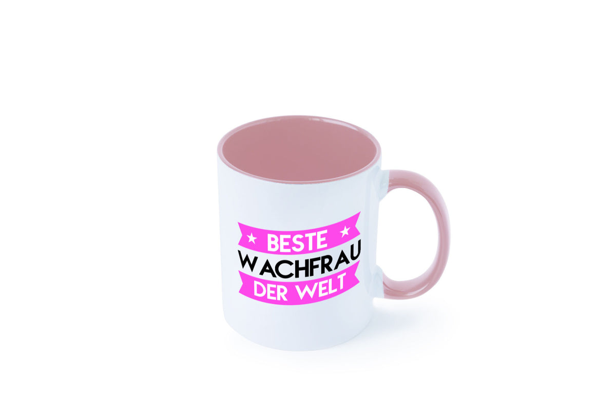 Beste Wachfrau | Wachpersonal Nachtwächter Humor Geschenkidee Tasse