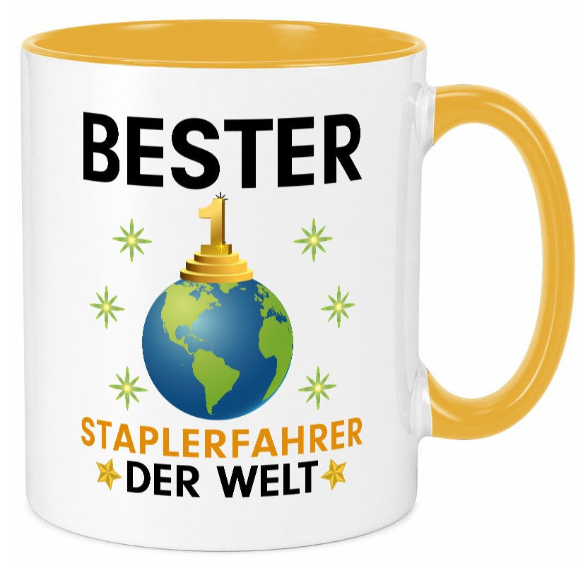Welt Bester Staplerfahrer | Gabelstapler Fahrer Geschenkidee Humor Tasse