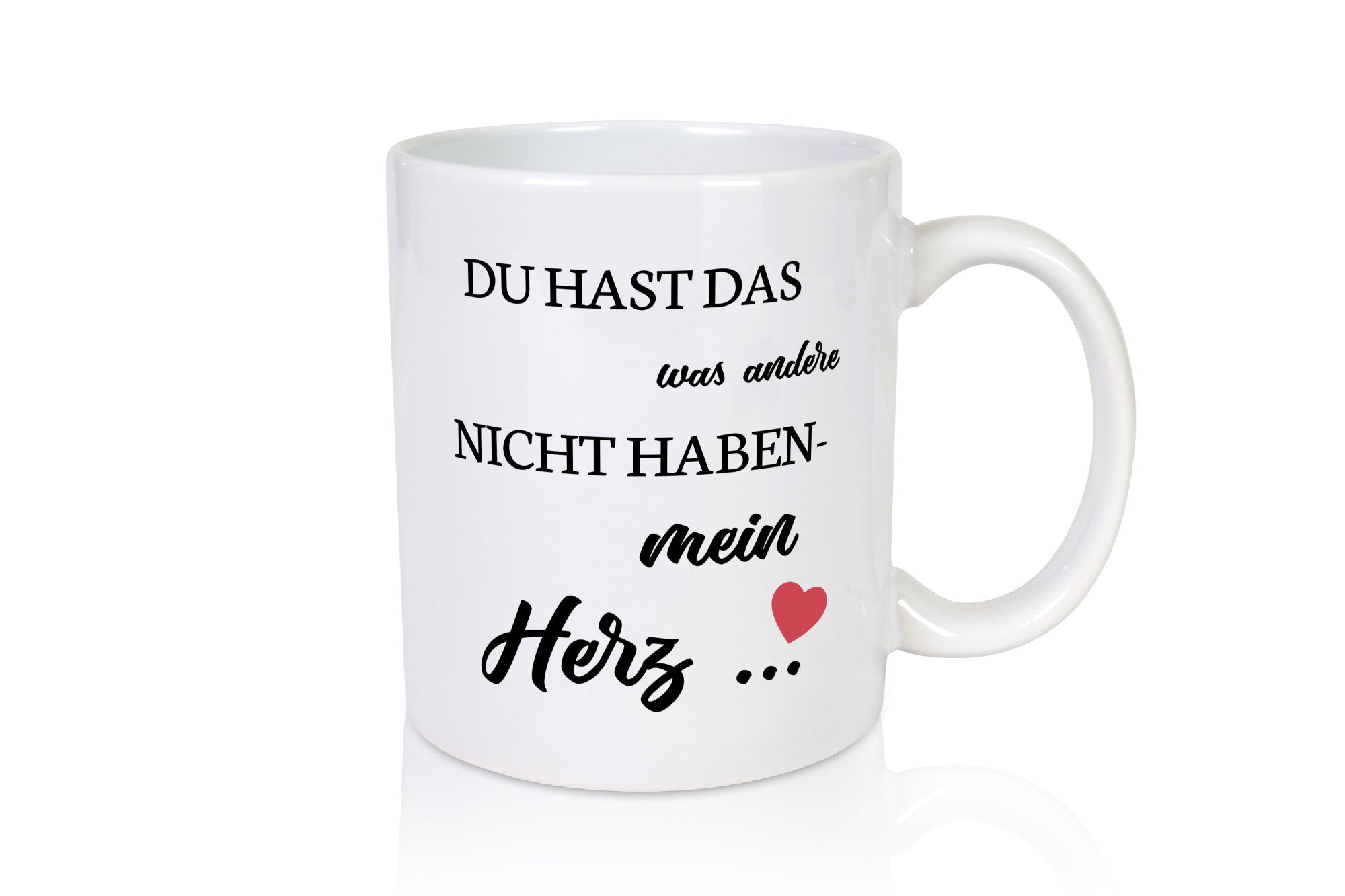 Du hast mich | mein Herz Paar Geschenk Humor Geschenkidee lustiger Spruch Tasse