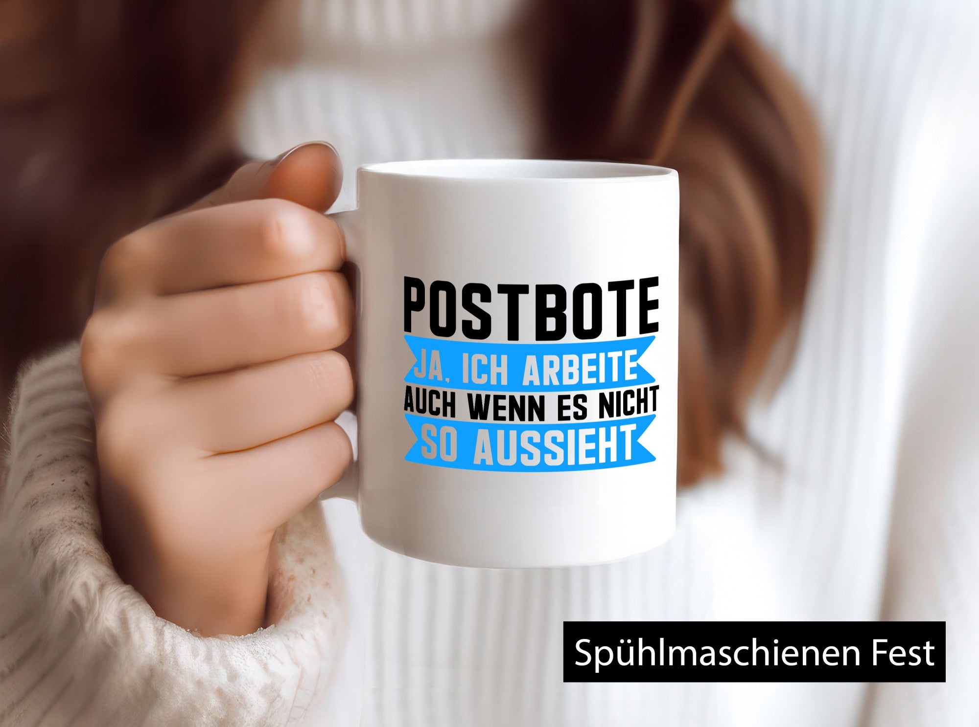 Ja ich arbeite | Postbote, Briefträger, Paketdienst, Geschenkidee, Arbeit, Kollegen