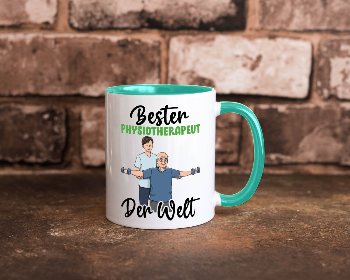 Bester Physiotherapeut v3 Geschenk Humor Geschenkidee lustiger Spruch Tasse