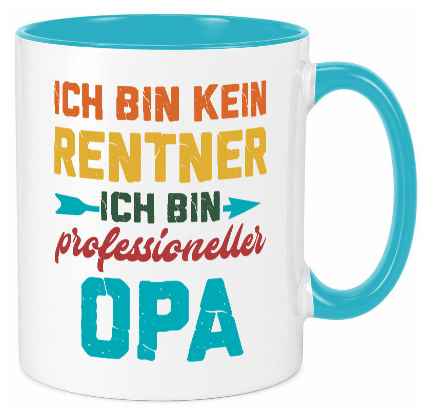 Ich bin Professioneller Opa | Rentner Großvater Geschenkidee Familie Humor Tasse