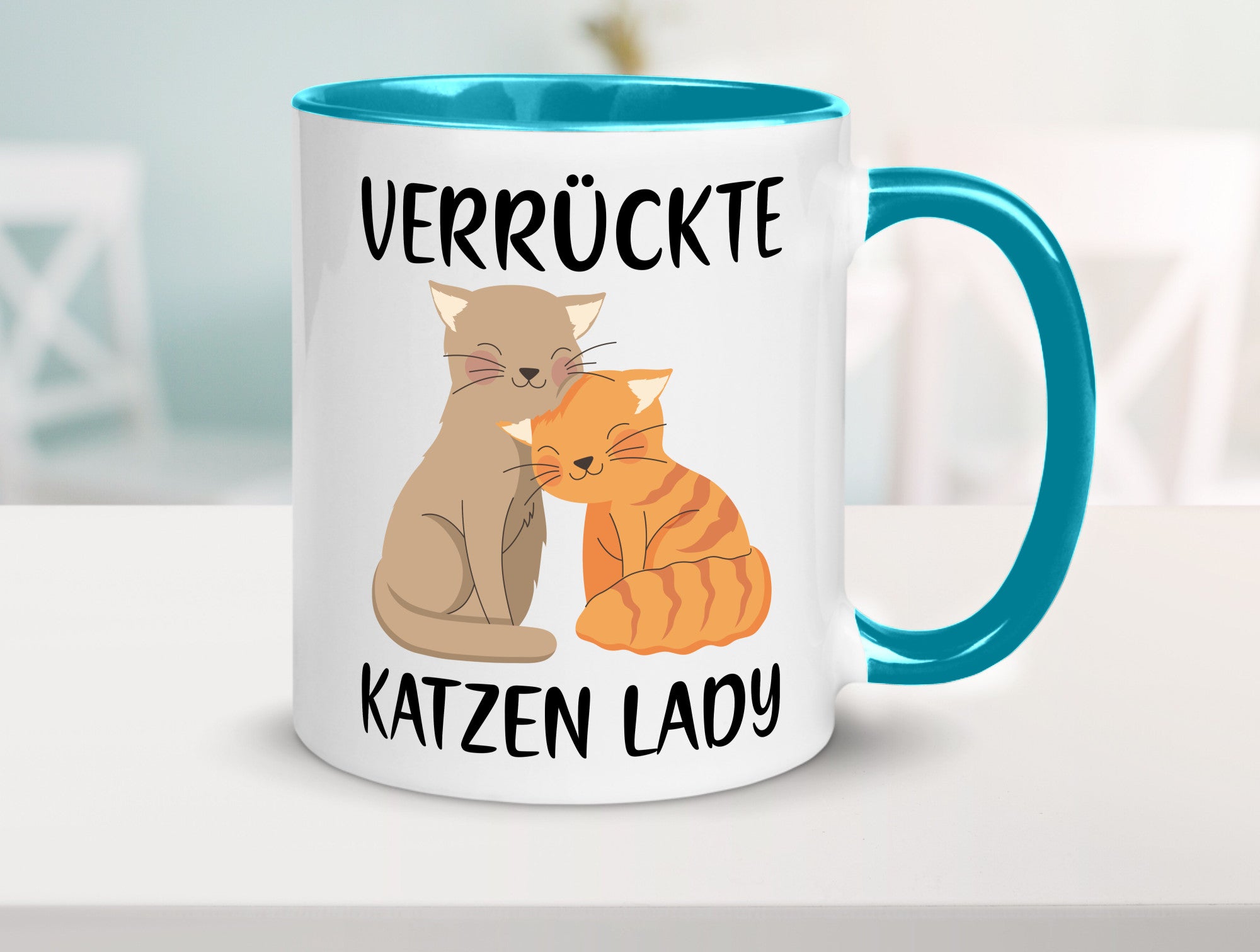Verrückte Katzen Lady | Ich liebe Katzenliebhaber Geschenk Tierliebhaber Humor