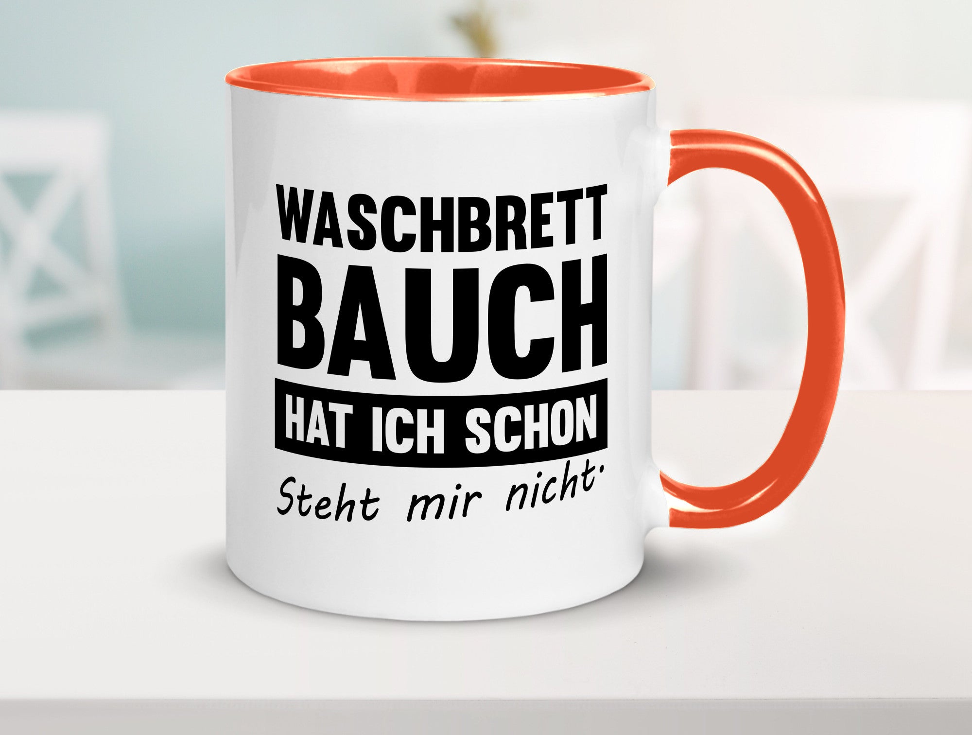 Waschbrettbauch steht mir nicht | Sixpack Gym lustiger Spruch Geschenk Humor