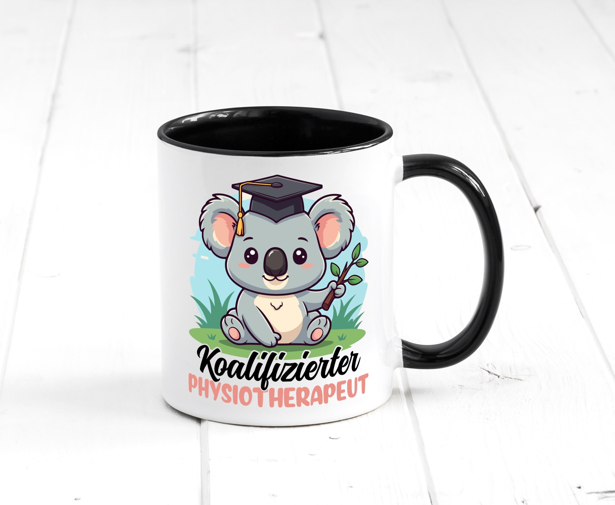 Koalifizierter Physiotherapeut Geschenk Humor Geschenkidee lustiger Spruch Tasse