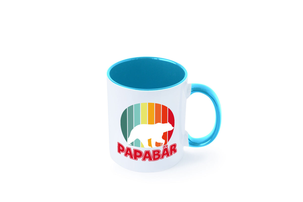 Papabär | Papa Tasse Vater Vatertag Bär lustiger Spruch Geschenk Familie