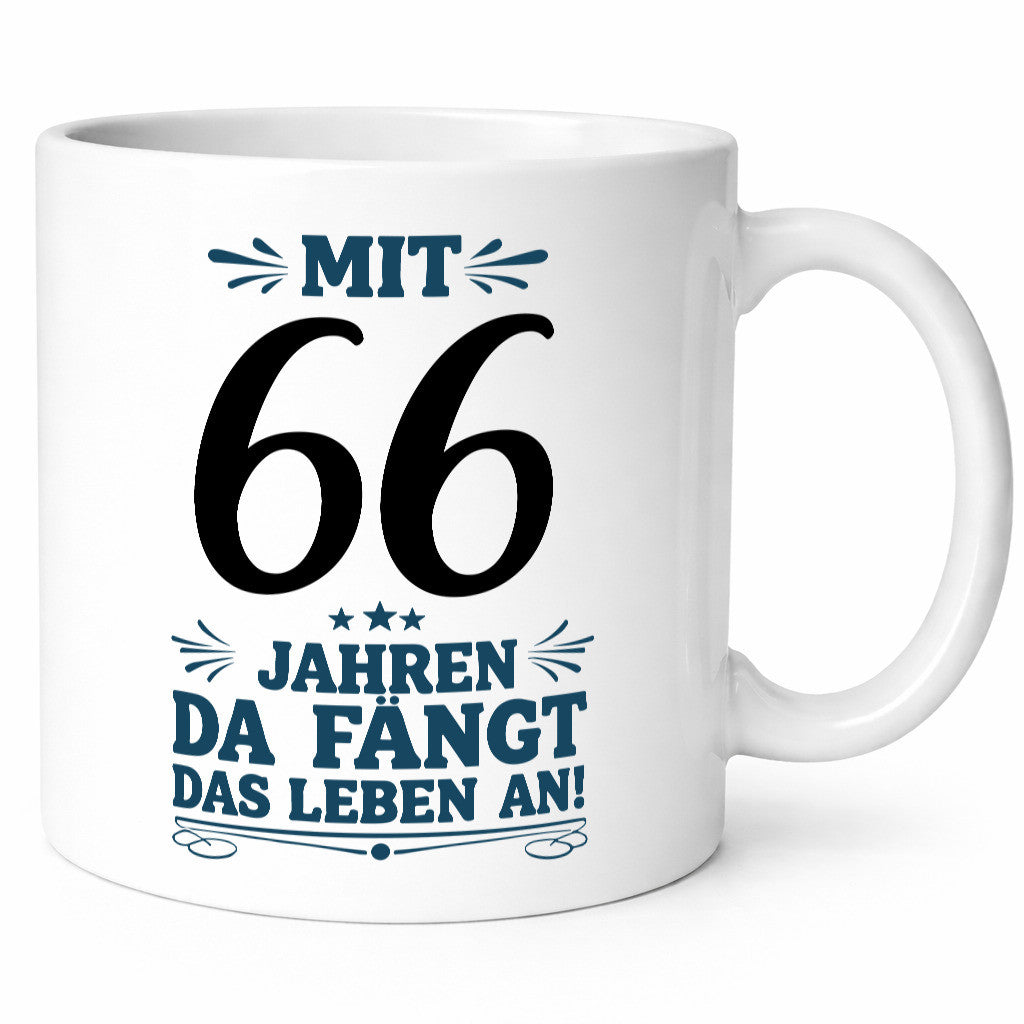 Mit 66 Jahren fängt das leben erst an | 66. Geburtstag v2 Geschenkidee Humor