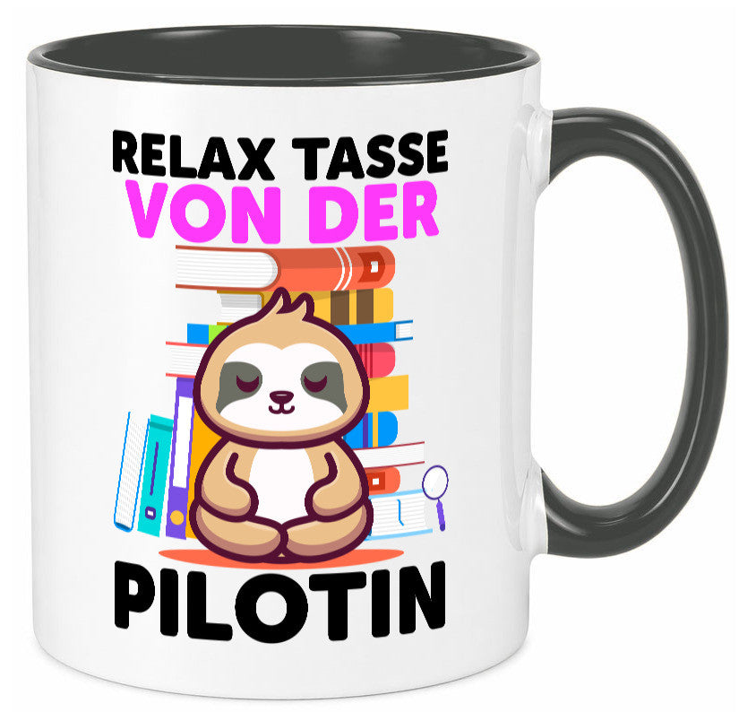 Relax Tasse: Pilotin | Definition Piloten lustiger Spruch Geschenk Humor