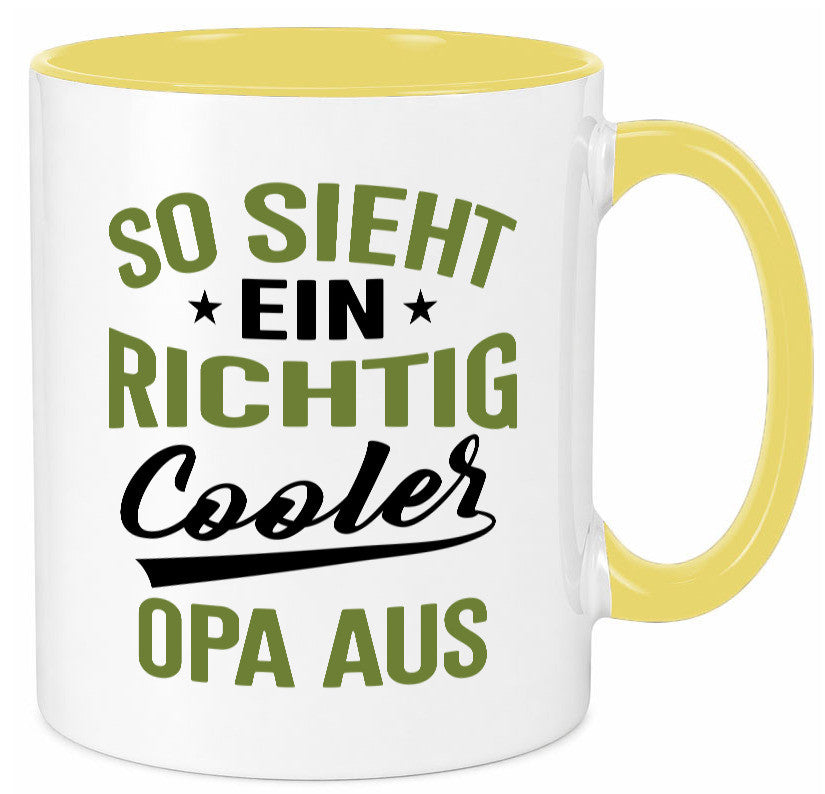 So sieht ein richtig Cooler Opa aus | Großvater Geschenkidee Familie Humor Tasse
