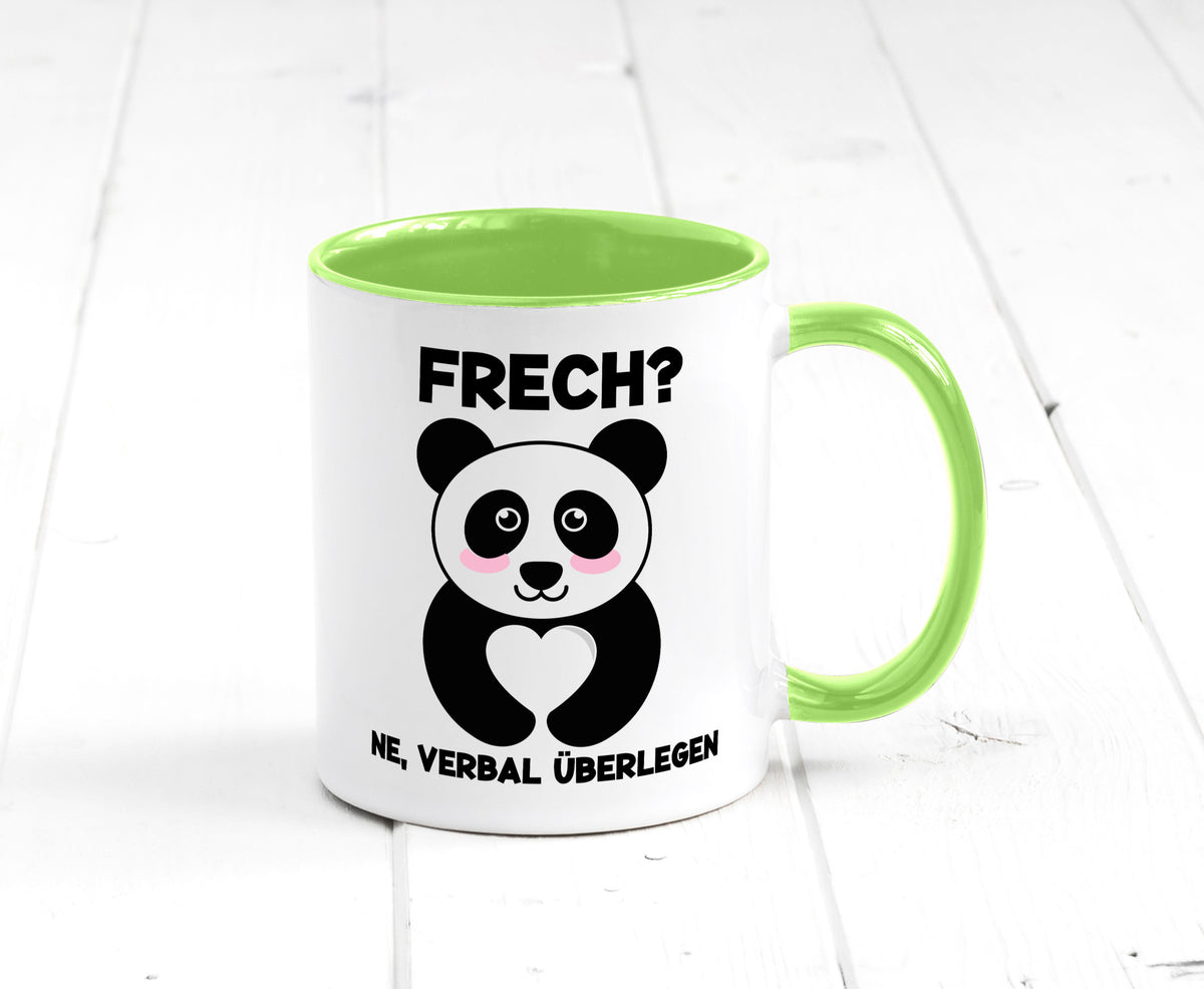 Frech | Verbal überlegen süßer Pandabär kecker Spruch lustiger Geschenk Humor Tasse