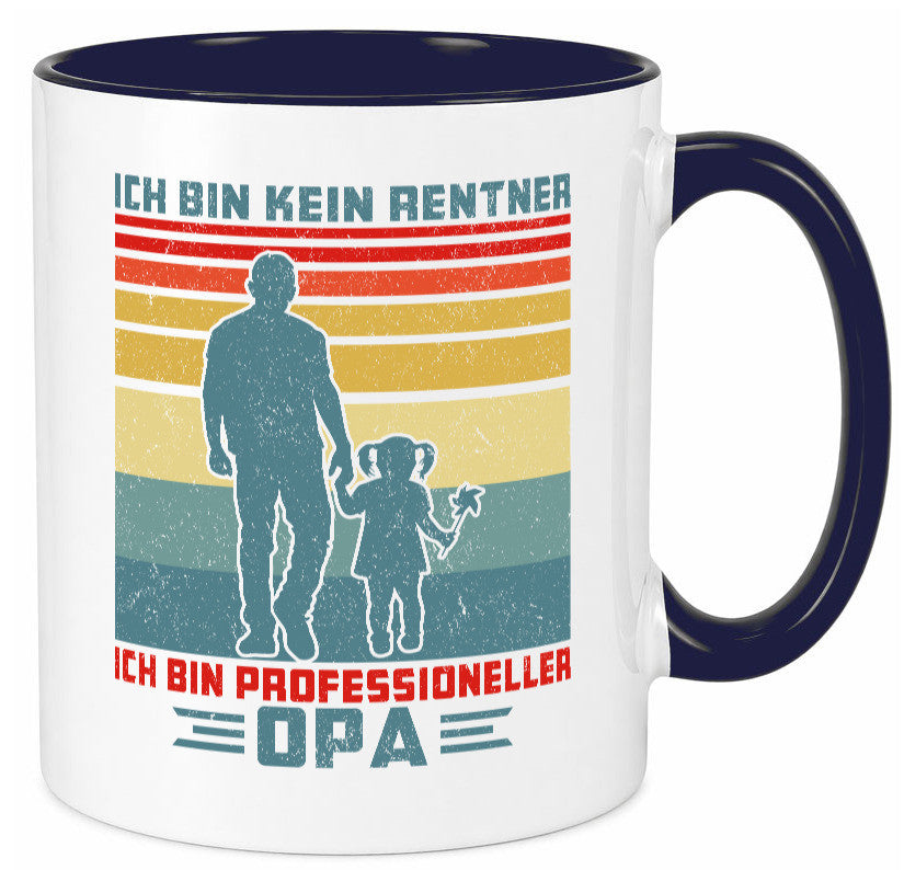 Kein Rentner bin Profesioneller Opa | Groß vater lustig Familie Geschenkidee Tasse