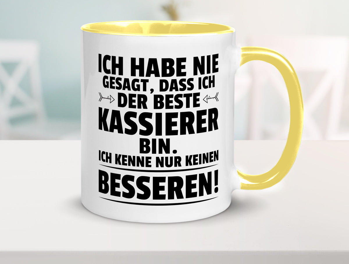 Der Beste Kassierer Geschenk Humor Geschenkidee lustiger Spruch Tasse
