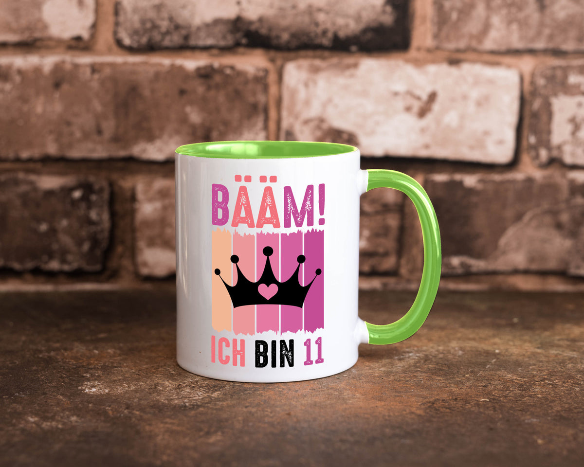 11. Geburtstag | 11 Jahre Bääm ich bin Krone Humor Geschenkidee Tasse