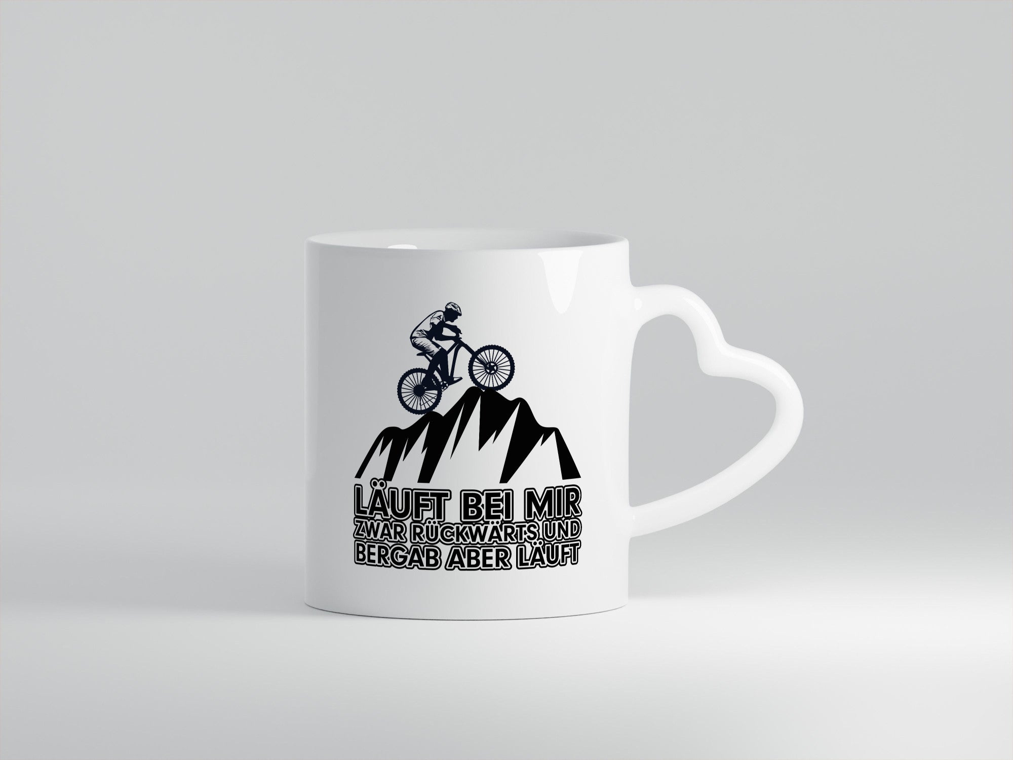 Läuft bei mir | Pechvogel Tasse Radfahrer Statement Humor Geschenkidee