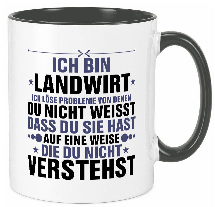 Löse Probleme: Landwirt | Bauer Landwirtschaft v2 Geschenk Humor Geschenkidee
