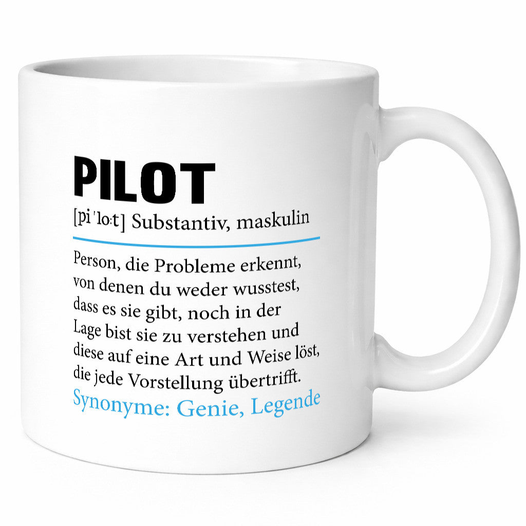 Pilot | Flugzeug Beruf Spruch Definition Piloten Geschenkidee Arbeit Kollegen