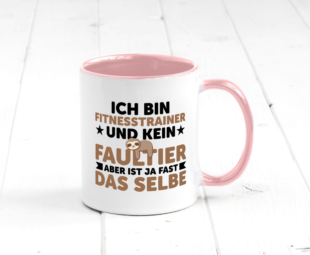 Ich bin kein Faultier: Fitnesstrainer | Personal Trainer lustig Tierliebhaber Tasse
