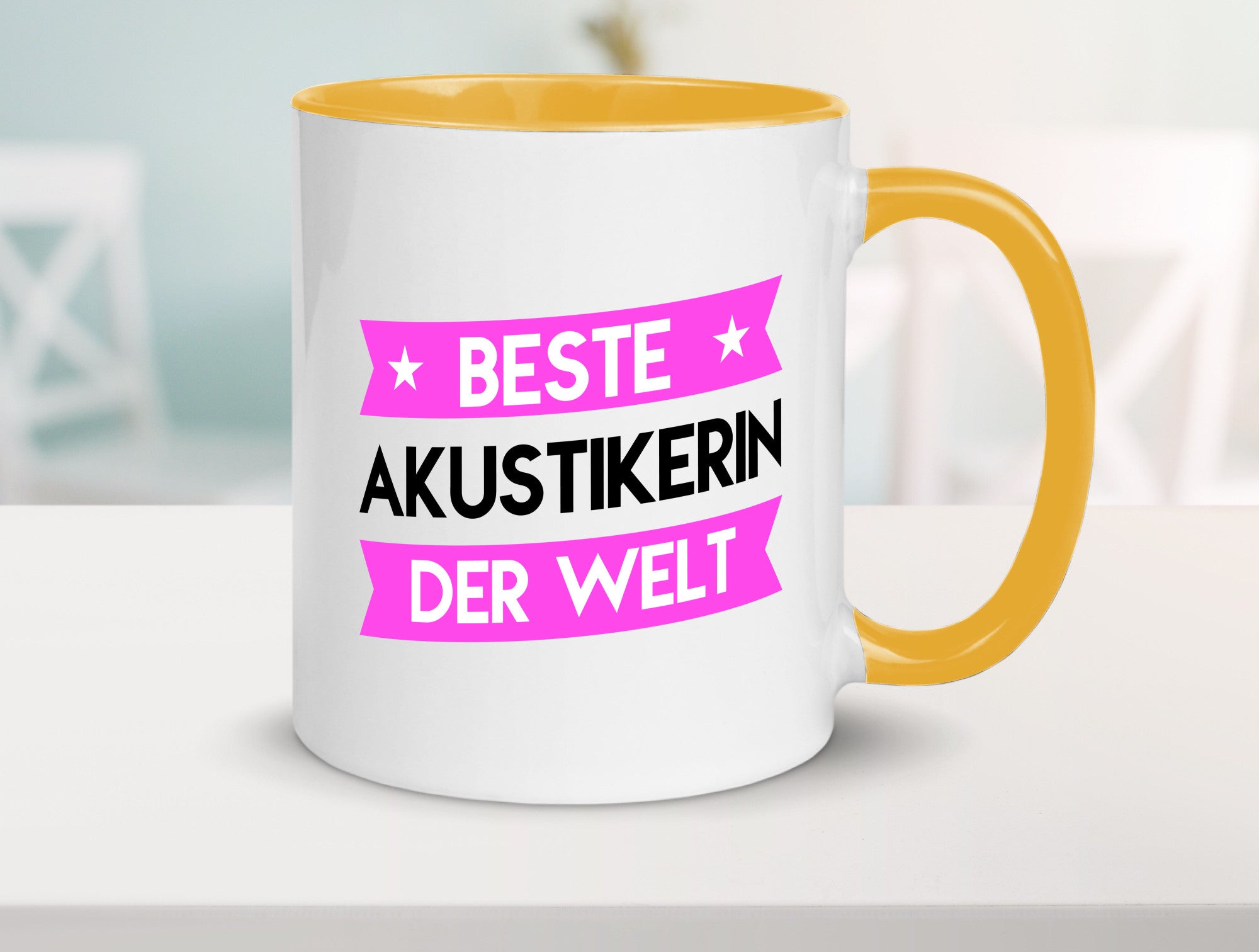 Best Akustikerin | Akustik Hörgeräteakustik Humor Geschenkidee Tasse