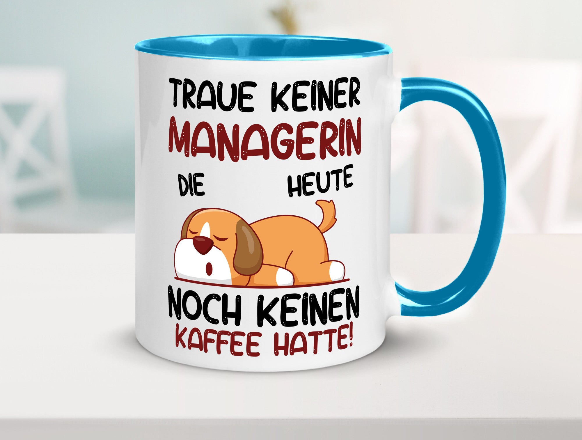 Traue keiner Managerin | Management lustiger Spruch Geschenk Humor Geschenkidee
