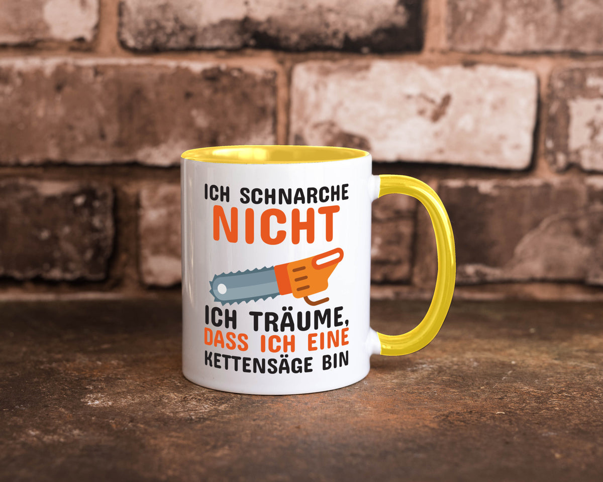 Ich schnarche nicht lustiger Spruch Geschenk Humor Geschenkidee Tasse