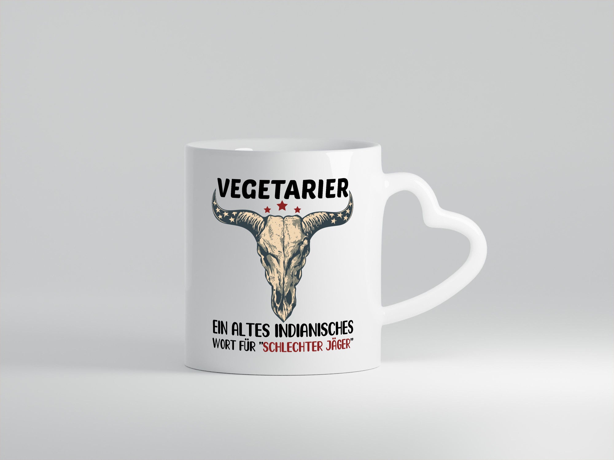 Vegetarier | Schlechter Jäger Indisches sprichwort Humor Geschenkidee Tasse