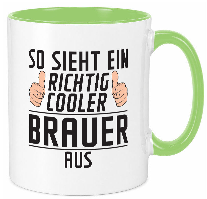 Richtig Cooler Brauer | Bier Brauerei Humor Geschenkidee Tasse