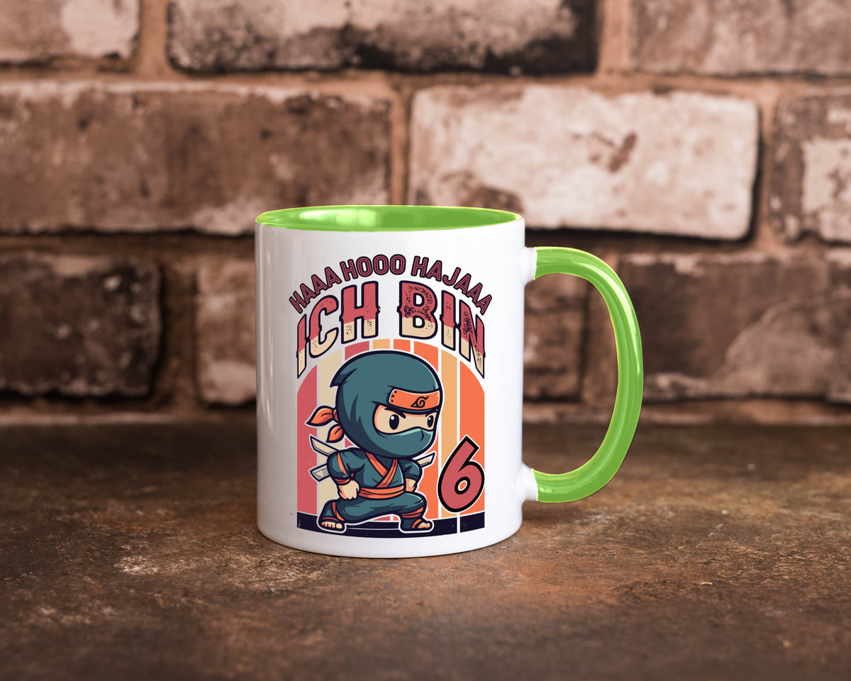 6. Geburtstag | Ninja Junge 6 Jahre Humor Geschenkidee Tasse
