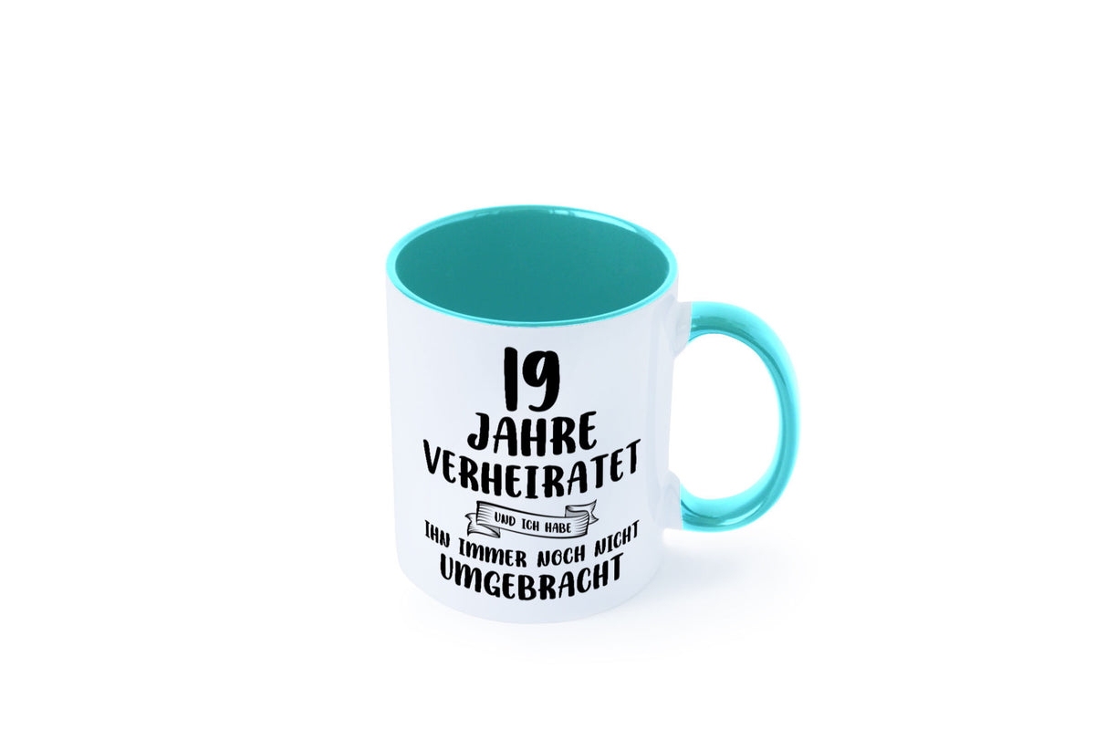 19 Jahre Verheiratet, immer noch am Leben! lustig Humor Geschenkidee Geschenk Tasse