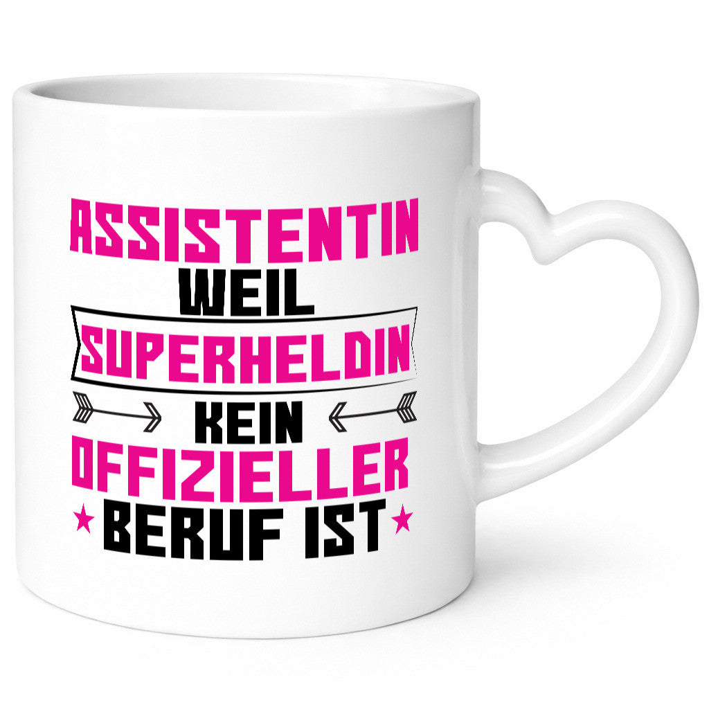 Superheldin Assistentin | Assistenz Hilfskraft Humor Geschenkidee Tasse