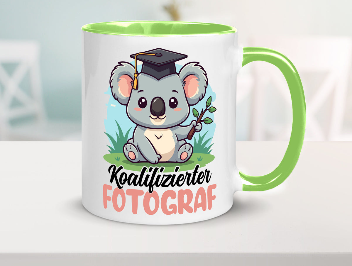 Koalifizierter Fotograf | Fotografie Kamera Geschenk Humor Geschenkidee Tasse
