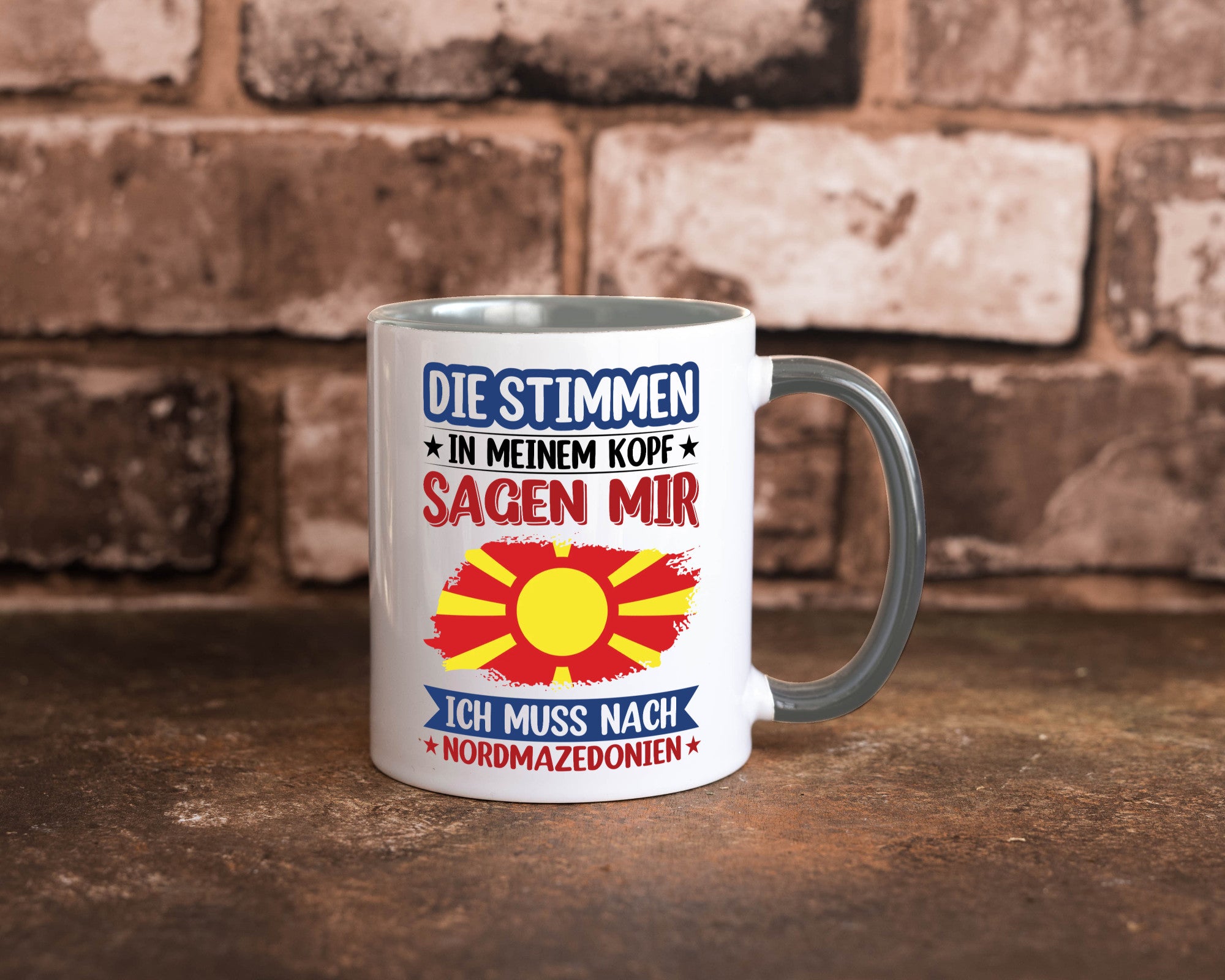 Nordmazedonien | Urlaub Stimmen in meinem Kopf Geschenk Humor Geschenkidee