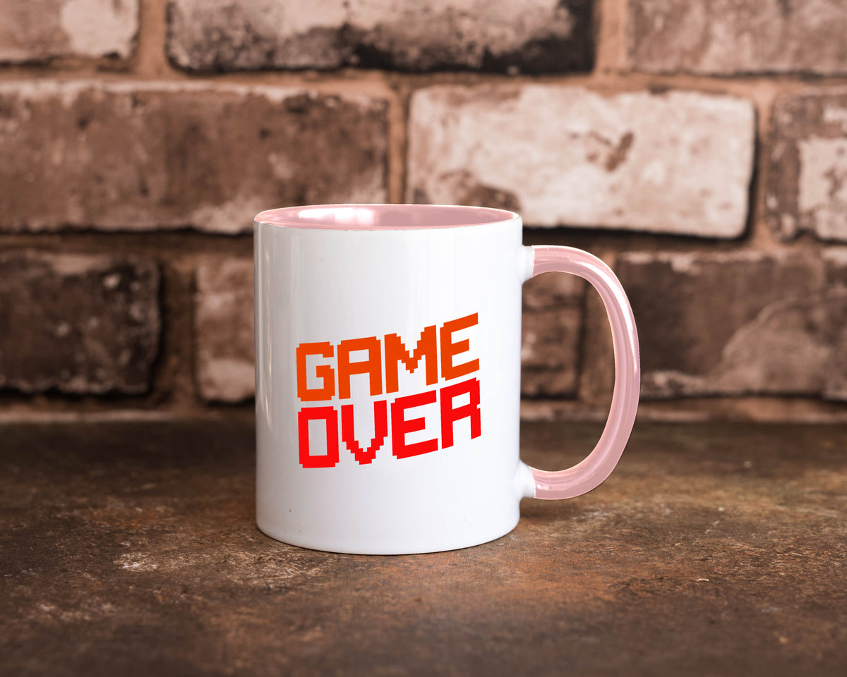 Game Over | Gamer Zocker Retro PC Nerd Pixel Geschenkidee Humor Tasse