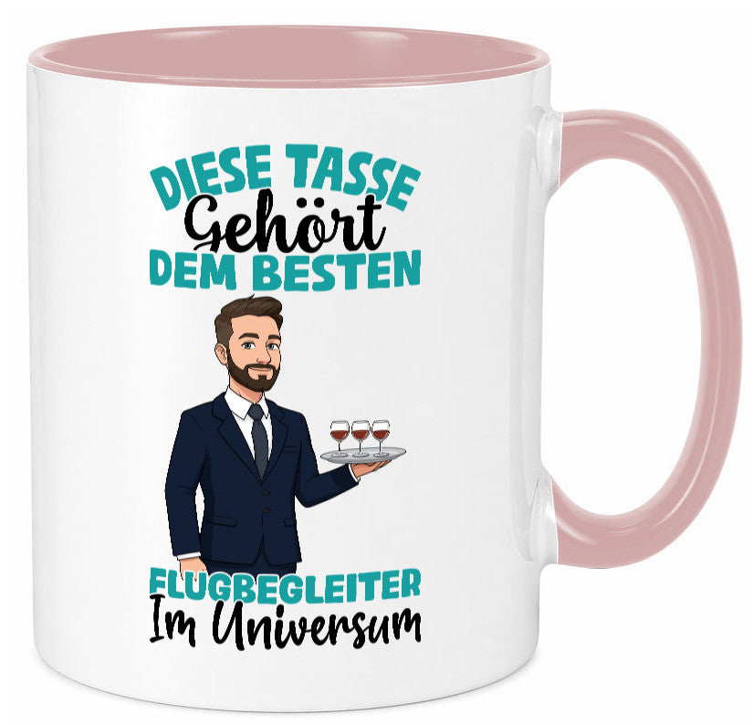 Im Universum: Flugbegleiter | Steward Flughafen Humor Geschenkidee Tasse