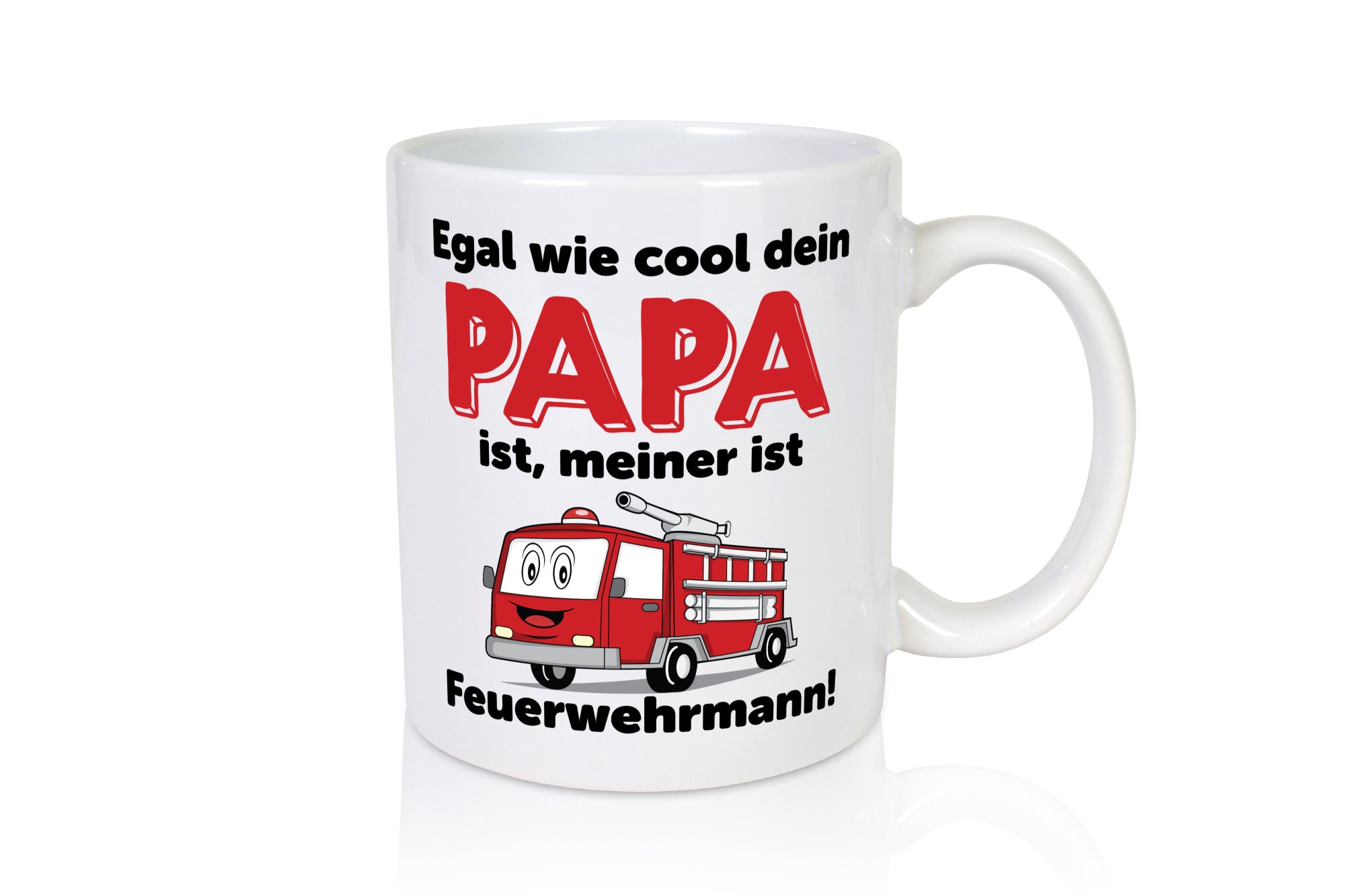 Cooler Papa | Feuerwehrmann Bester der Welt Humor Geschenkidee Tasse