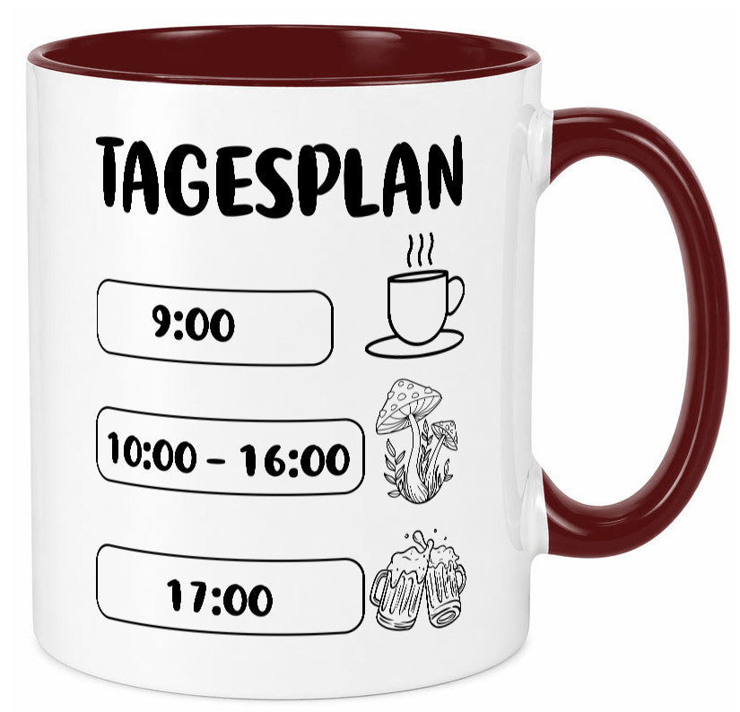 Tagesplan Pilzsammler | Pilze Wald v2 Geschenk Humor Geschenkidee lustiger