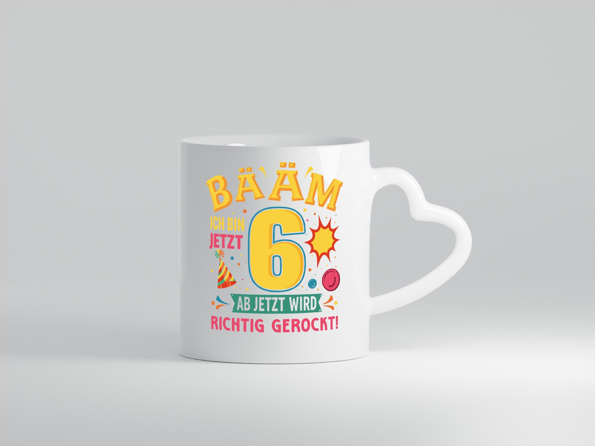 6. Geburtstag | 6 Jahre ab jetzt wird richtig gerockt lustiger Spruch Geschenk