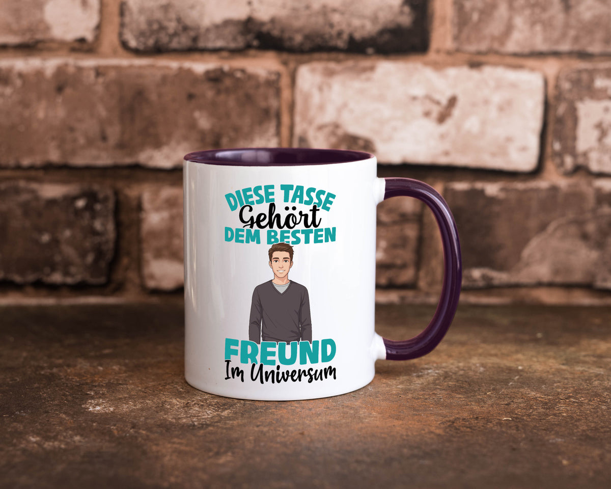 Im Universum: Freund | Beziehung Partner Liebe Geschenk Humor Geschenkidee Tasse