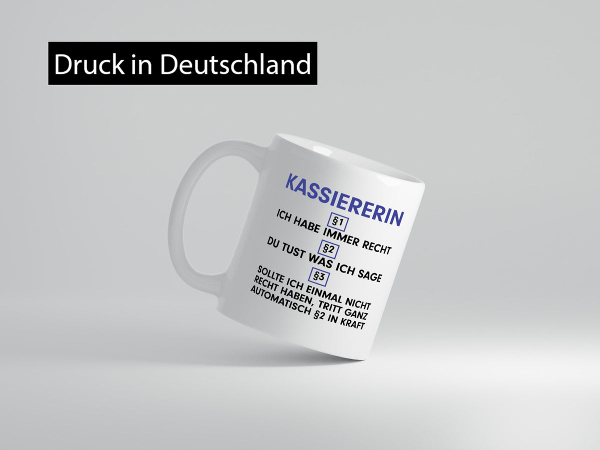 Ich habe immer Recht Kassiererin v2 lustig Humor Geschenkidee Geschenk Tasse