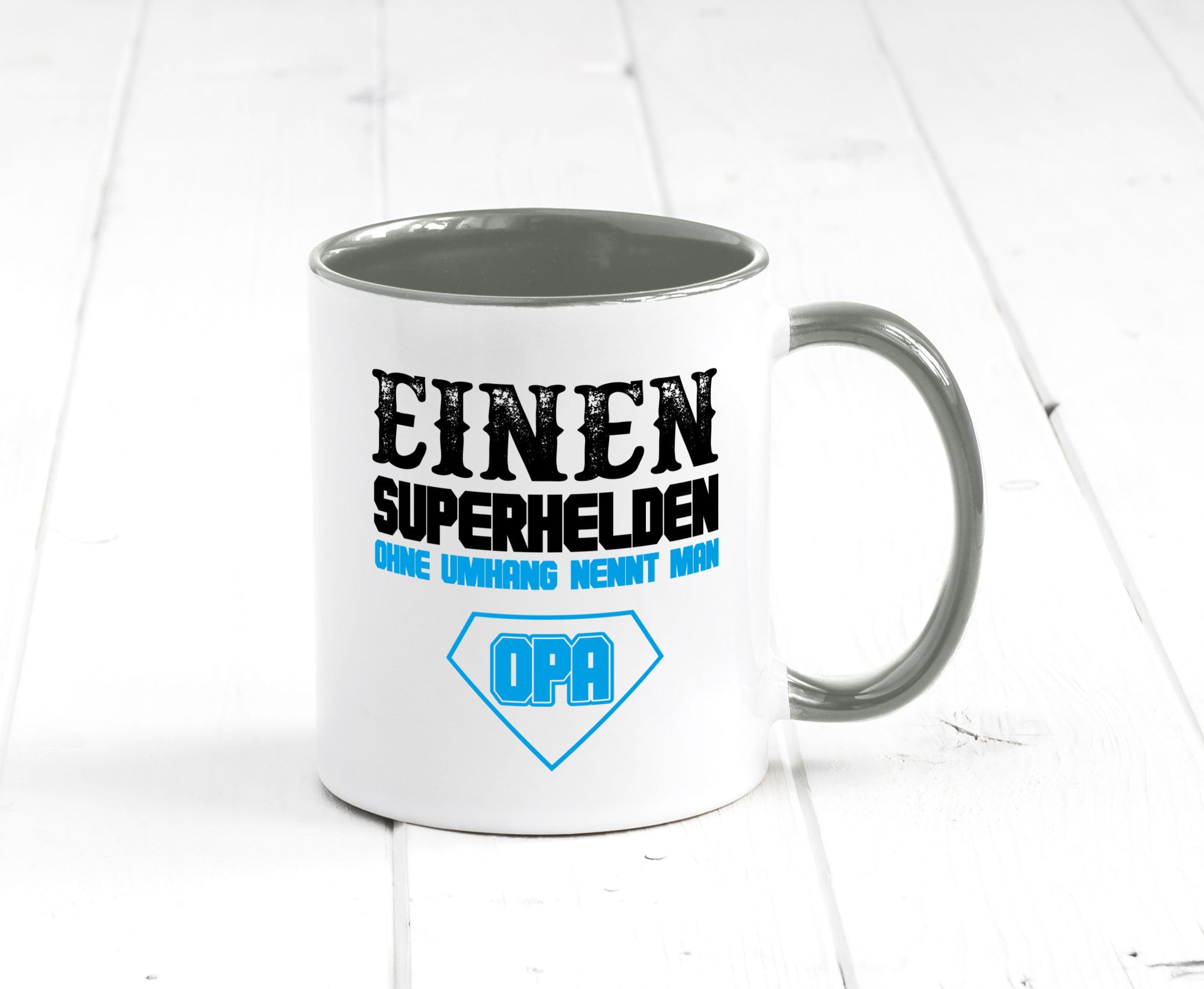 Superheld Opa Geschenk Familie Geschenkidee lustiger Spruch Tasse