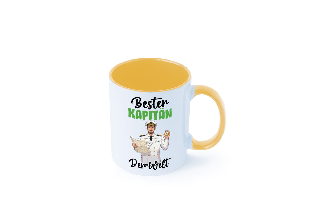 Bester Kapitän | Schiffskapitän Schiff v2 Geschenk Humor Geschenkidee lustiger Tasse